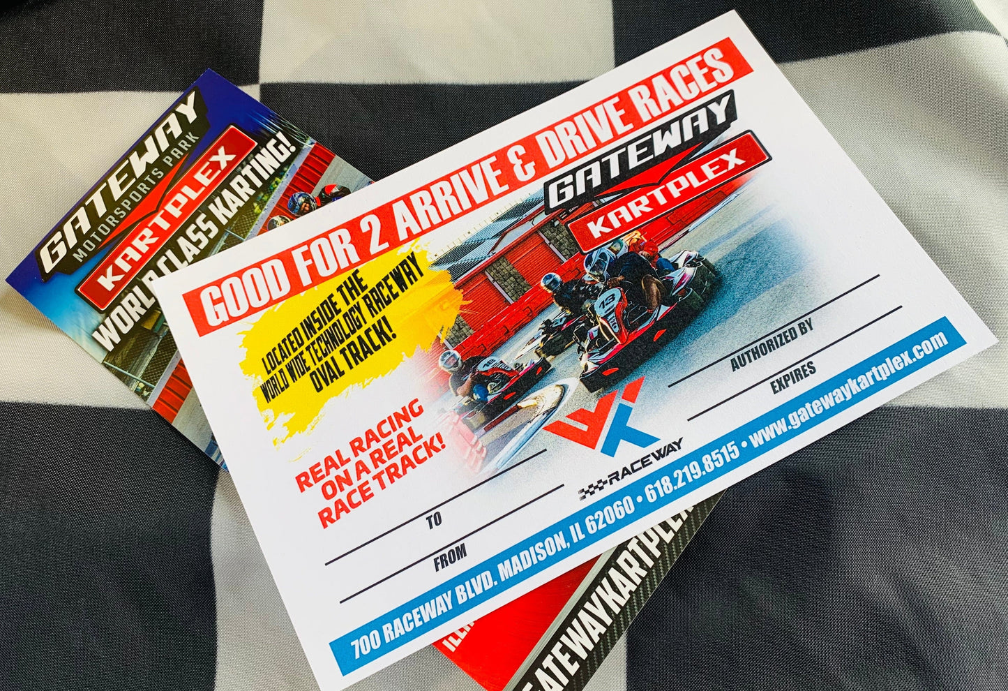 2 Arrive & Drive Race GIFT CERTIFICATES